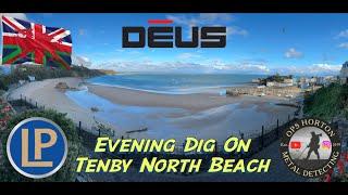 299. Metal Detecting along Tenby North Beach, Wales with Deus 1