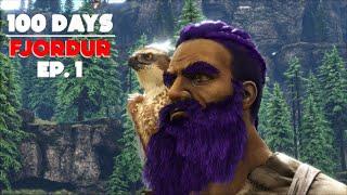 100 DAYS Fjordur | Ark Survival Evolved [Episode 1]