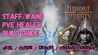 Staff/Wand Full Cleric PvE Healer Build Guide Throne and Liberty