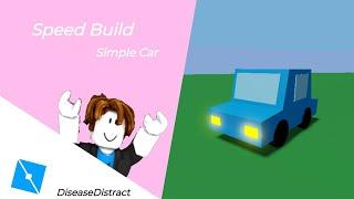 Roblox Studio Speedbuild - Simple Car