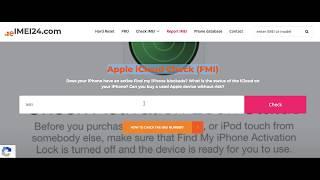 Free imei checker icloud find my iphone ON/OFF