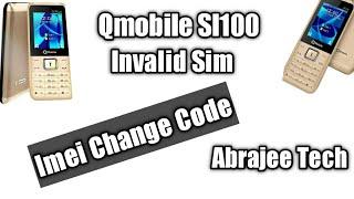 Qmobile Sl100 invalid sim solution Free registration imei change code #Abrajee Tech