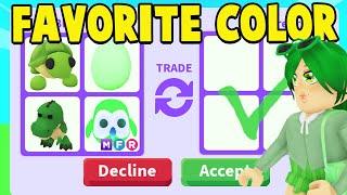 Trading Pets in Their Favorite Colors in Adopt Me!