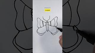 4 Second Shorts - 4 (Butterfly Drawing)