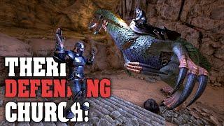 Defending Church From Confident Raiders! | Ark PVP Official E11