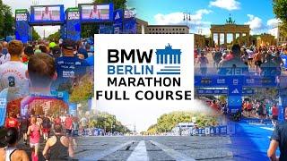 BMW Berlin Marathon 2023 Virtual Run | FULL COURSE | 4K Treadmill Scenery [310]