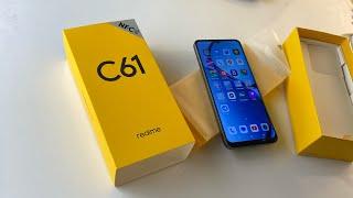 Распаковка Realme c61 за 80 долларов или 7999 рублей топ смартфон до 10000 рублей