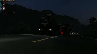 Euro Truck Simulator 2, haul truck vs MAN V10 battle on Stavenger-Oslo run