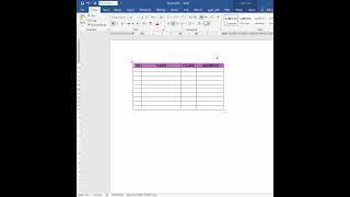 Cara merubah ukuran tabel di Word #shorts #tutorialword #msword
