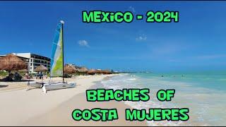 2024 Mexico. Beautiful Beaches of Costa Mujeres. "RIU Palace" Hotel.