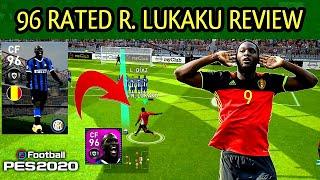 96 RATED R. LUKAKU REVIEW PES 2020 | INTER MILAN LUKAKU PES 2020 MOBILE| PES TIPS WORLD |