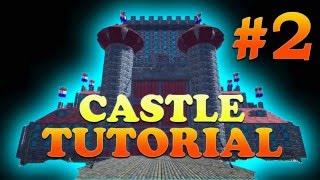 Part 2, How to Build a Castle with Round Towers in ARK Survival Evolved, Building Tips&Tricks