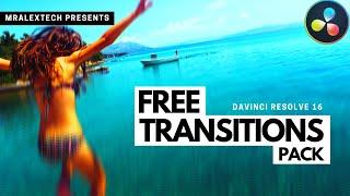 FREE Seamless Movement Davinci Resolve 16 Transitions Pack