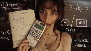 ⋆.˚ ¿PODRÁ ESTA CHICA NERD ENSEÑARTE LAS LEYES DE NEWTON? en ASMR ⋆.˚