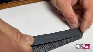 Plise Sineklik Tülüne Şerit Yapıştırma // Banding Pvc Strap Profile To Mesh