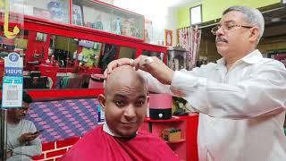 Asmar Head shave /Best Straight faras head shave(2022) Extremely Coul Head Shave/indian barber