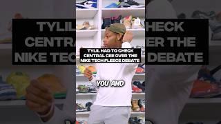 Tylil had to check Central Cee over the Nike Tech Fleece debate #sneakershopping