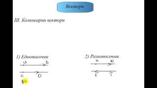 Вектори. Колинеарни вектори. Компланарни вектори