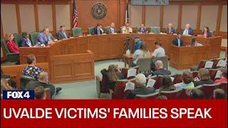 Uvalde victims' families speak out during Texas House committee meeting