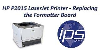 HP P2015 - Replacing the Formatter Board