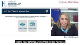 Principal Deputy Inspector General Christi A. Grimm on Combating COVID-19 Fraud