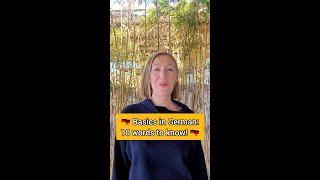 Basics in German: 10 Words to Know