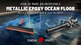 How to make an Ocean Wave floor with Metallic Epoxy