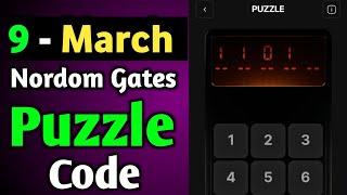 Nordom Gates Puzzle | Nordom Gates Puzzle Code | Nordom Gates Code | Nordom Gates Today Puzzle