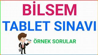 Bilsem Tablet Sınavı | Genel Yetenek | Örnek Sorular | MEB