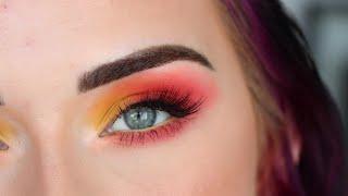 Narrative Cosmetics x Angela Bright Tropical Sunset Palette | Easy 2 Color Sunset Eyeshadow Tutorial