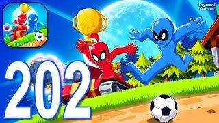 Stickman Party - Gameplay Part 202 Random Funny MiniGames, 1 2 3 4 Plyer Free New Update Adventure