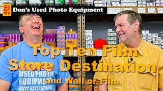 Top Ten Film Store Destination and Wall of Film