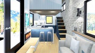 The Most Beautiful Floor Plan Tiny House with Dual Lofts