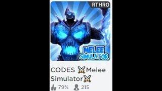 Roblox melee simulator codes