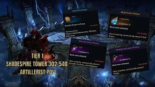 [Lost Ark] Tier 1 Tower 302-540 - Full Run - Artillerist Pov