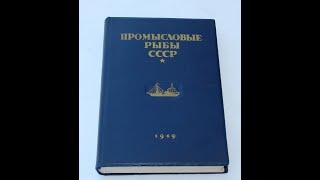 Промысловые рыбы СССР 1949 год. " ВНИРО " Описание рыб цветных рисунков рыб.