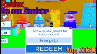 All Working Codes Of Om Nom Simulator Roblox (Aug 2020)