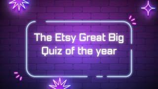 Only Etsy Superstars Can Answer the Great Big Etsy Quiz of the Year 2024