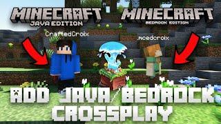 How to add JAVA/BEDROCK Crossplay to your Minecraft Server! GeyserMC Tutorial | Super Easy!