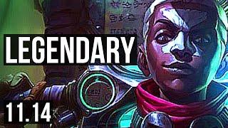 EKKO vs VI (JUNGLE) | 19/0/5, Legendary, 6 solo kills, 1000+ games | BR Master | v11.14