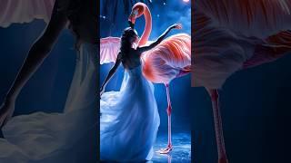 A woman performs a fusion with the flamingo on AGT #americagottalent #magic