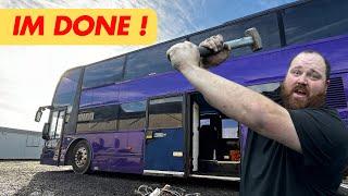 The Final Smash Of The Darkness Tour Bus | Our Next Bus Home