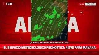 Polar Wave Alert: The National Meteorological Service forecasts snow for this Monday, the 23rd.