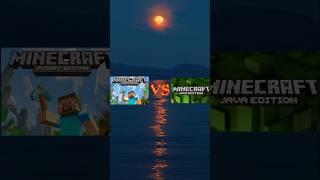 Pocket Edition Vs Java Edition  #minecraft #pocketedition #javaedition #shorts