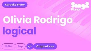 Olivia Rodrigo - logical (Karaoke Piano)