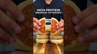 High Protein Breakfast Hot Pockets Only 328 Calories With 32g Protein! #highprotein #mealprep