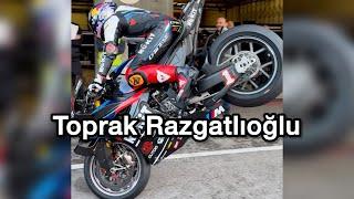 Toprak Razgatlıoğlu Stoppie 2025 WorldSBK BMW M1000RR Algarve Test Show