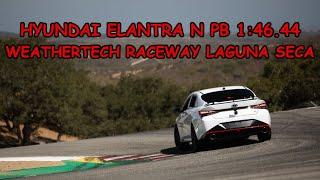 Hyundai Elantra N 아반떼N PB - 1:46.44 Weathertech Raceway Laguna Seca Speedsf 8/7/22