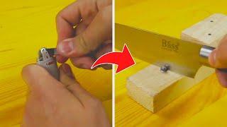 How To Sharpen KNIFE In Easy Way #shorts