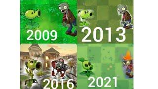 a evolução completa de plants vs zombies(2009-2021)